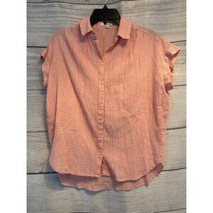 Madewell Pink Gingham Button-Up Shirt Size XS